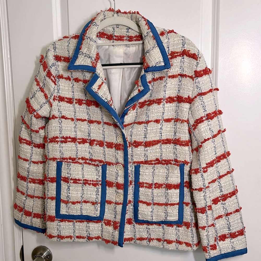 Sandro tweed blazer size 1 (40)
